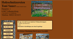 Desktop Screenshot of holzschnitzereien-sauer.de